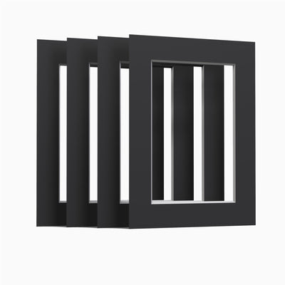 Black Matt Mount – Pack of 8 (for Picture & Photo Frames)