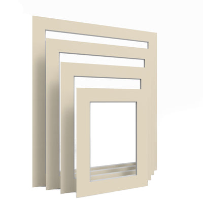 Ivory Matt Mount – Pack of 12 (for Picture & Photo Frames)