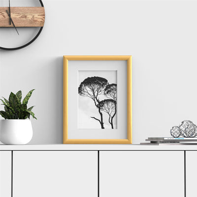 Minimo Range Gold Picture Photo Poster Frame with White Mount