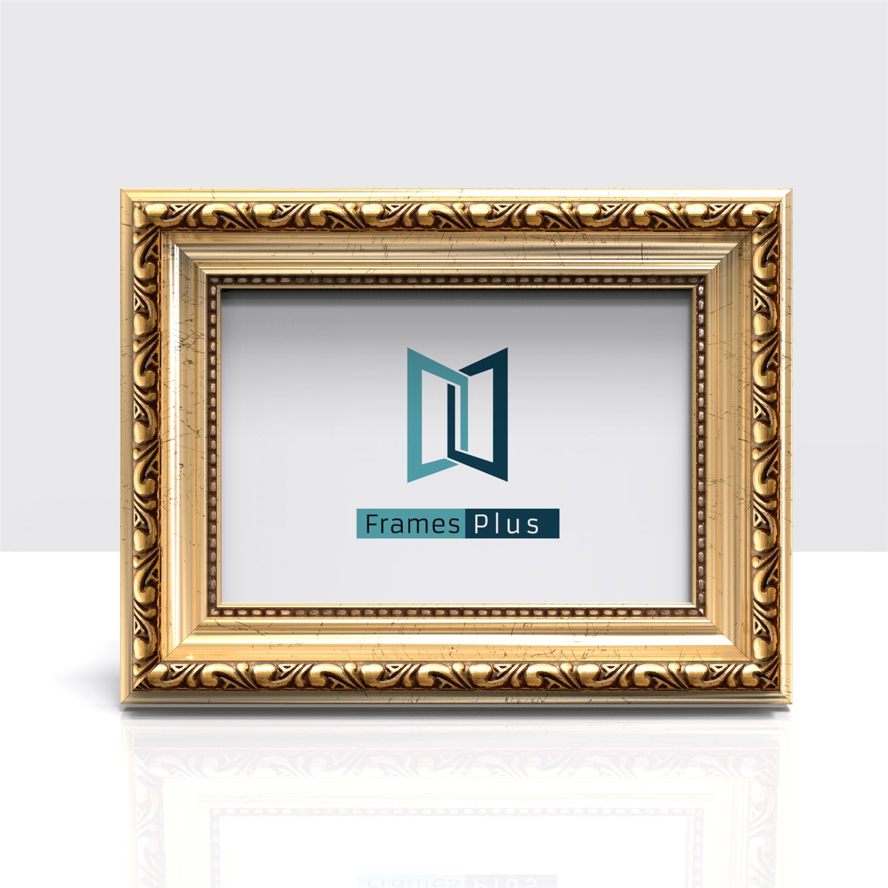 Louis Range Gold Photo Picture Poster Frames, Large Square Small sizes, Hang or stand in Landscape or Portrait - Framesplus.co.uk