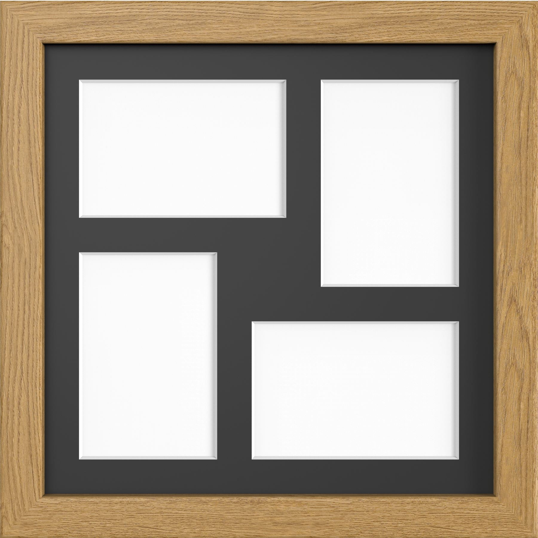 MODERN MULTI PICTURE PHOTO FRAME FOR 4 IMAGES OF 6