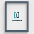 Sleek Range Dark Grey Photo Picture Poster Frames, Large Square Small sizes, Hang or stand in Landscape or Portrait