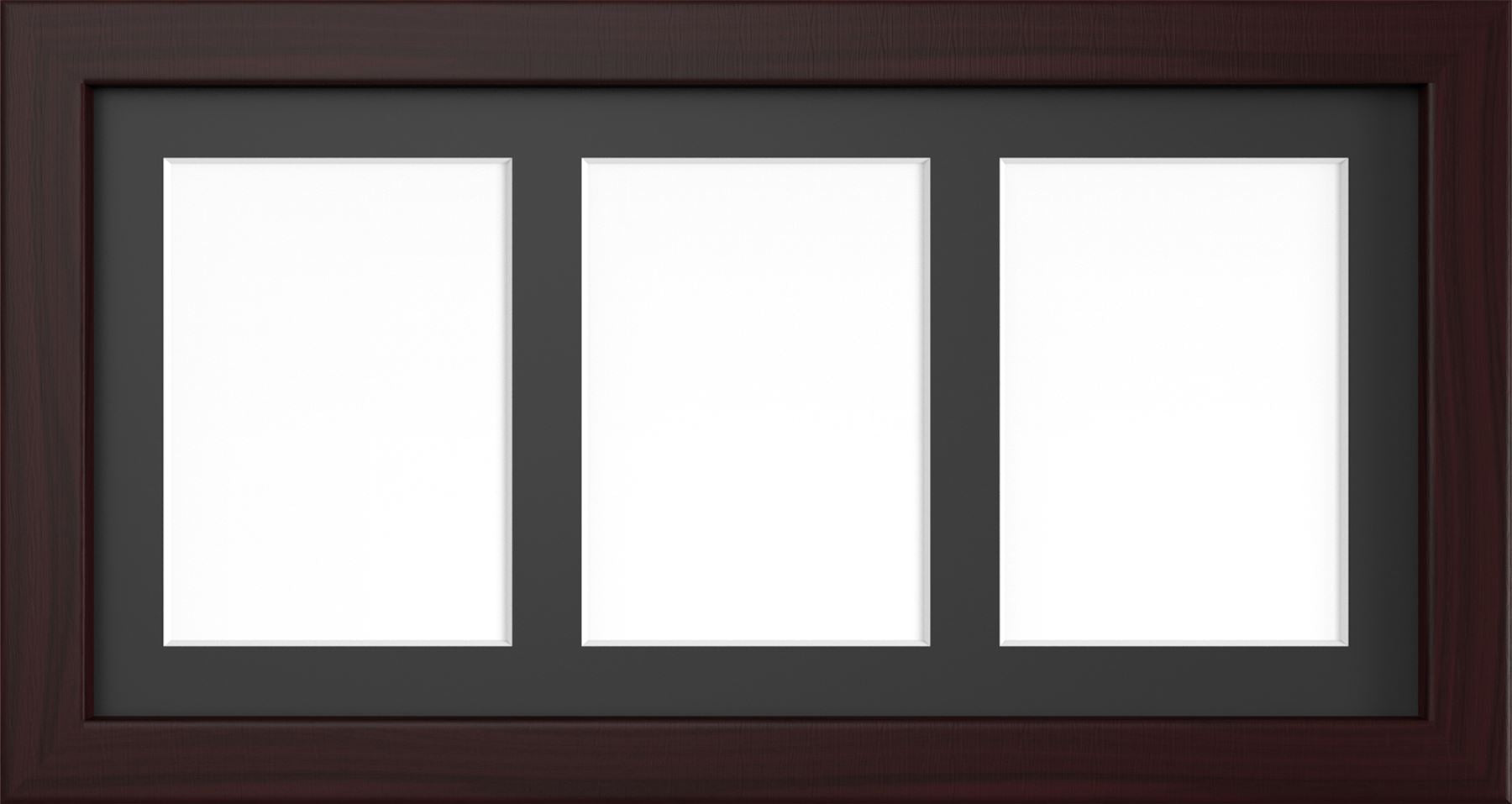 MODERN MULTI PICTURE PHOTO FRAME FOR 3 IMAGES OF 7