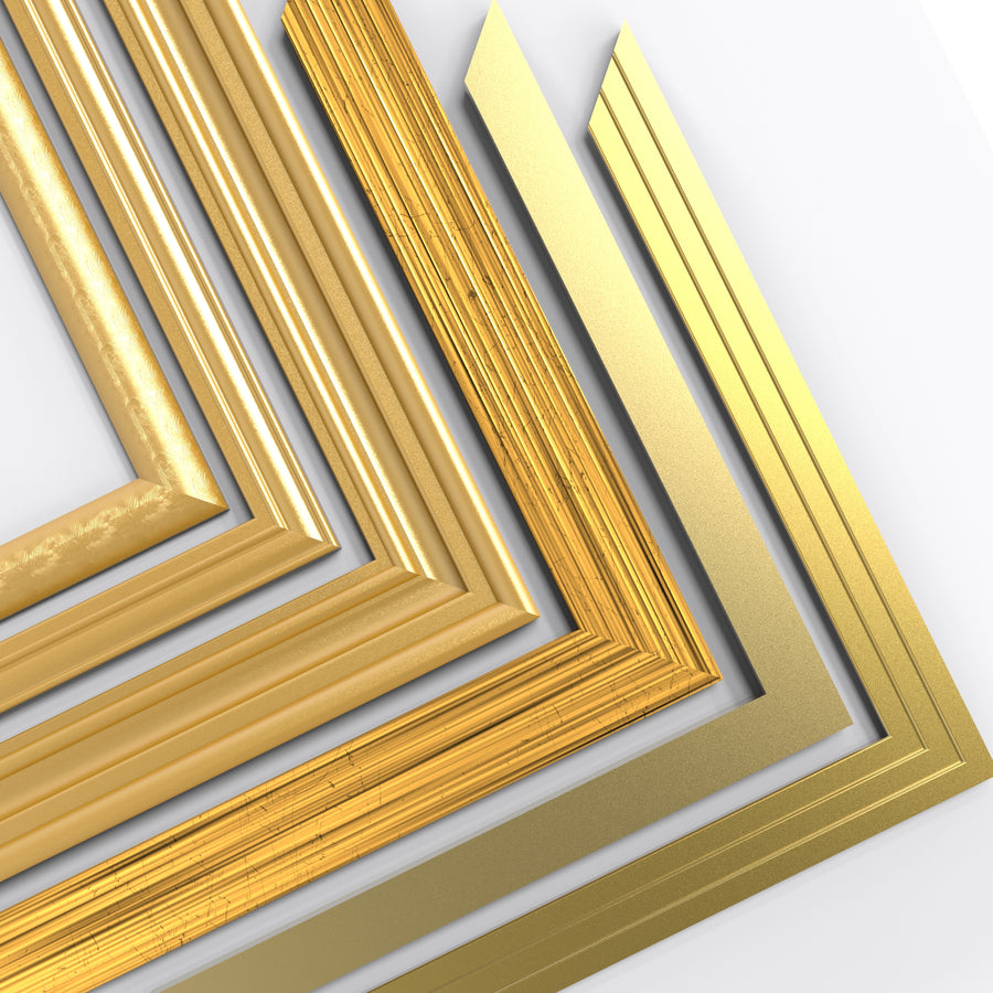 Gold photo frames