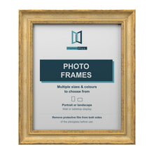 Frames Plus Cassis Shabby Chic Picture Photo Frame Distressed Gold Trim - 6"x6" (15.2 x 15.2cm), Gold