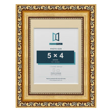 Louis Range Gold Picture, Photo & Poster Frame with Ivory Mount - 7x5" Frame for 5x4" Photo, Gold