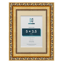 Louis Range Gold Picture, Photo & Poster Frame with Ivory Mount - 7x5" Frame for 5x3.5" Photo, Gold