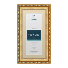 Louis Range Gold Picture, Photo & Poster Frame with Ivory Mount - 30x15cm Frame for 25x10cm Photo, Gold