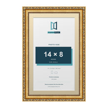 Louis Range Gold Picture, Photo & Poster Frame with Ivory Mount - 16x10" Frame for 14x8" Photo, Gold