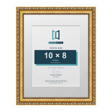 Louis Range Gold Picture, Photo & Poster Frame with White Mount - 14x11" Frame for 10x8" Photo, Gold