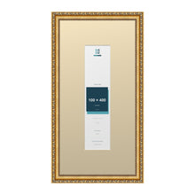 Louis Range Gold Picture, Photo & Poster Frame with Ivory Mount - 60x30cm Frame for 40x10cm Photo, Gold