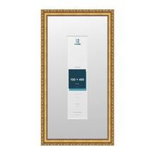Louis Range Gold Picture, Photo & Poster Frame with White Mount - 60x30cm Frame for 40x10cm Photo, Gold