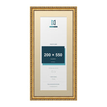 Louis Range Gold Picture, Photo & Poster Frame with Ivory Mount - 65x30cm Frame for 55x20cm Photo, Gold