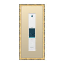 Louis Range Gold Picture, Photo & Poster Frame with Ivory Mount - 70x30cm Frame for 50x10cm Photo, Gold