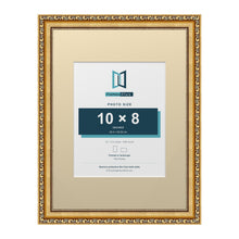 Louis Range Gold Picture, Photo & Poster Frame with Ivory Mount - 16x12" Frame for 10x8" Photo, Gold