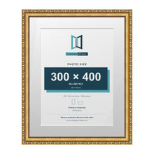Louis Range Gold Picture, Photo & Poster Frame with White Mount - 50x40cm Frame for 40x30cm Photo, Gold