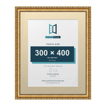 Louis Range Gold Picture, Photo & Poster Frame with Ivory Mount - 50x40cm Frame for 40x30cm Photo, Gold