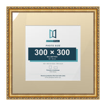 Louis Range Gold Picture, Photo & Poster Frame with Ivory Mount - 45x45cm Frame for 30x30cm Photo, Gold