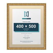 Louis Range Gold Picture, Photo & Poster Frame with Ivory Mount - 60x50cm Frame for 50x40cm Photo, Gold