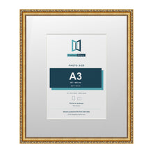 Louis Range Gold Picture, Photo & Poster Frame with White Mount - 24x20" Frame for A3 Photo, Gold