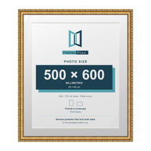 Louis Range Gold Picture, Photo & Poster Frame with White Mount - 70x60cm Frame for 60x50cm Photo, Gold