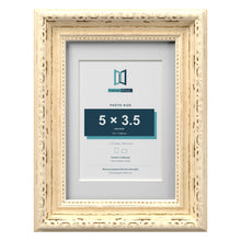 Louis Range Cream Picture, Photo & Poster Frame with White Mount - 7x5" Frame for 5x3.5" Photo, Cream