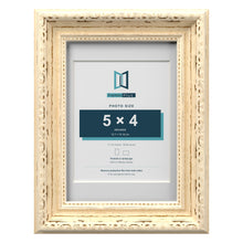 Louis Range Cream Picture, Photo & Poster Frame with White Mount - 7x5" Frame for 5x4" Photo, Cream