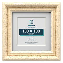 Louis Range Cream Picture, Photo & Poster Frame with White Mount - 15x15cm Frame for 10x10cm Photo, Cream