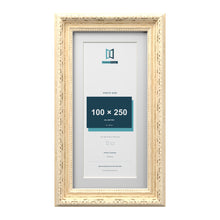 Louis Range Cream Picture, Photo & Poster Frame with White Mount - 30x15cm Frame for 25x10cm Photo, Cream
