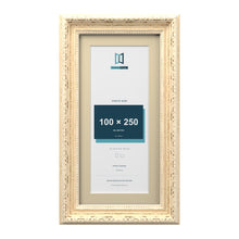 Louis Range Cream Picture, Photo & Poster Frame with Ivory Mount - 30x15cm Frame for 25x10cm Photo, Cream