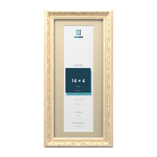 Louis Range Cream Picture, Photo & Poster Frame with Ivory Mount - 16x7" Frame for 14x4" Photo, Cream