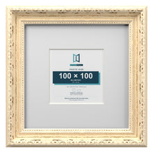 Louis Range Cream Picture, Photo & Poster Frame with White Mount - 20x20cm Frame for 10x10cm Photo, Cream