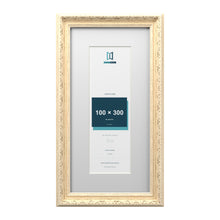 Louis Range Cream Picture, Photo & Poster Frame with White Mount - 40x20cm Frame for 30x10cm Photo, Cream