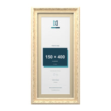 Louis Range Cream Picture, Photo & Poster Frame with Ivory Mount - 45x20cm Frame for 40x15cm Photo, Cream