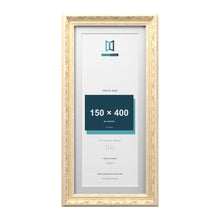 Louis Range Cream Picture, Photo & Poster Frame with White Mount - 45x20cm Frame for 40x15cm Photo, Cream