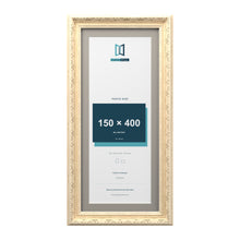 Louis Range Cream Picture, Photo & Poster Frame with Dawn Grey Mount - 45x20cm Frame for 40x15cm Photo, Cream