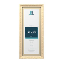 Louis Range Cream Picture, Photo & Poster Frame with Ivory Mount - 50x20cm Frame for 45x15cm Photo, Cream