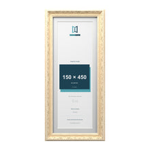 Louis Range Cream Picture, Photo & Poster Frame with White Mount - 50x20cm Frame for 45x15cm Photo, Cream