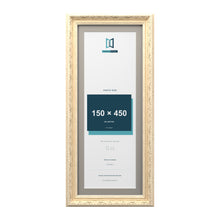 Louis Range Cream Picture, Photo & Poster Frame with Dawn Grey Mount - 50x20cm Frame for 45x15cm Photo, Cream
