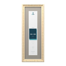 Louis Range Cream Picture, Photo & Poster Frame with Dawn Grey Mount - 60x20cm Frame for 50x10cm Photo, Cream