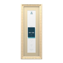 Louis Range Cream Picture, Photo & Poster Frame with Ivory Mount - 60x20cm Frame for 50x10cm Photo, Cream
