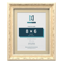 Louis Range Cream Picture, Photo & Poster Frame with Ivory Mount - 10x8" Frame for 8x6" Photo, Cream