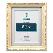 Louis Range Cream Picture, Photo & Poster Frame with White Mount - 10x8" Frame for 8x6" Photo, Cream