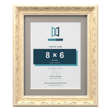 Louis Range Cream Picture, Photo & Poster Frame with Dawn Grey Mount - 10x8" Frame for 8x6" Photo, Cream