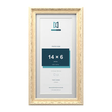 Louis Range Cream Picture, Photo & Poster Frame with White Mount - 16x8" Frame for 14x6" Photo, Cream
