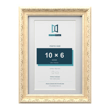 Louis Range Cream Picture, Photo & Poster Frame with White Mount - A4 Frame for 10x6" Photo, Cream