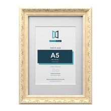 Louis Range Cream Picture, Photo & Poster Frame with White Mount - A4 Frame for A5 Photo, Cream