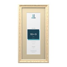 Louis Range Cream Picture, Photo & Poster Frame with Ivory Mount - 19x9" Frame for 15x5" Photo, Cream