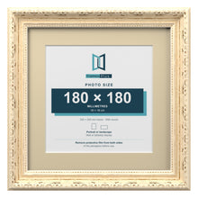 Louis Range Cream Picture, Photo & Poster Frame with Ivory Mount - 25x25cm Frame for 18x18cm Photo, Cream