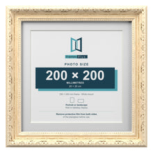Louis Range Cream Picture, Photo & Poster Frame with White Mount - 25x25cm Frame for 20x20cm Photo, Cream